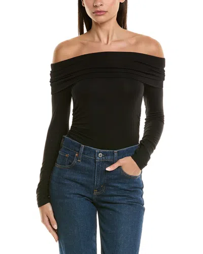 Lna Liya Stretch Jersey Top In Green