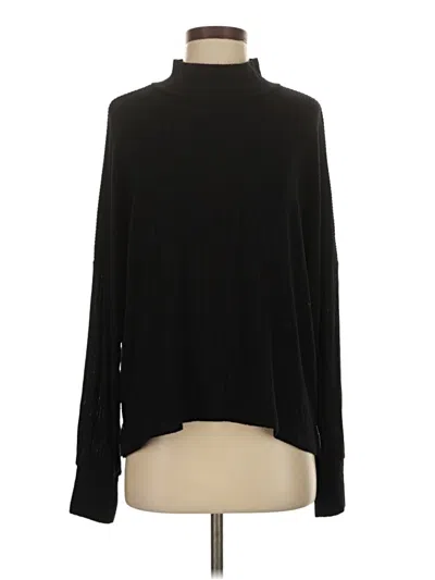 Pre-owned Lna Long Sleeve Top Black Turtleneck Tops