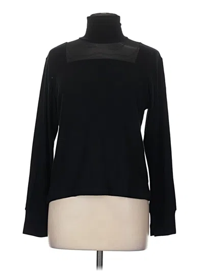 Lna Long Sleeve Top Black Turtleneck Tops