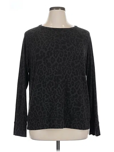 Pre-owned Lna Long Sleeve T-shirt In Black