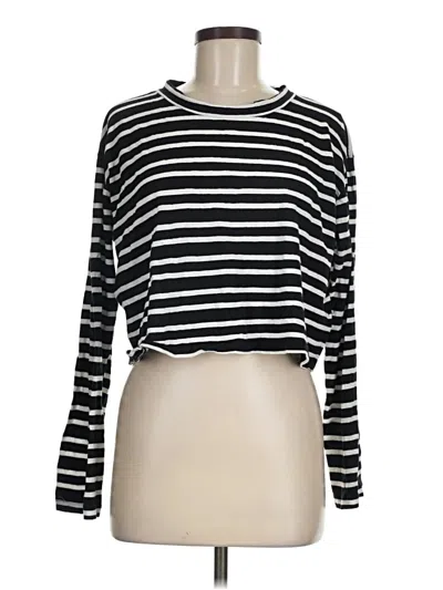 Pre-owned Lna Long Sleeve T-shirt In Black