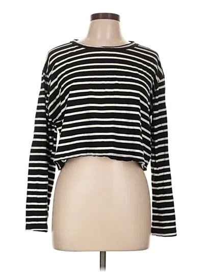 Pre-owned Lna Long Sleeve T-shirt In Black