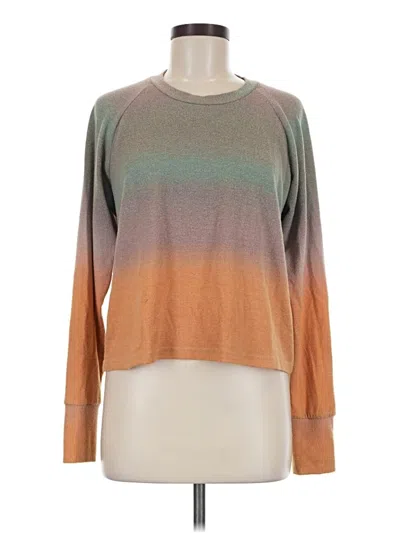 Pre-owned Lna Long Sleeve T-shirt In Brown
