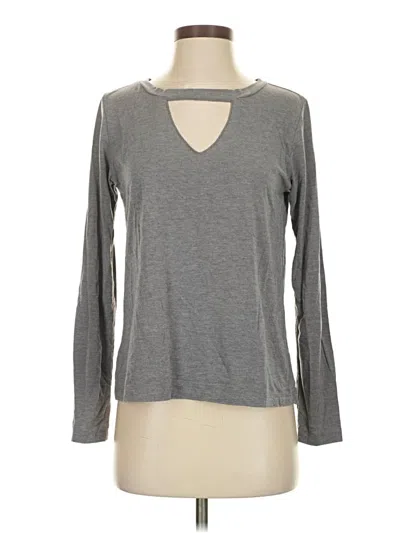 Pre-owned Lna Long Sleeve T-shirt In Gray