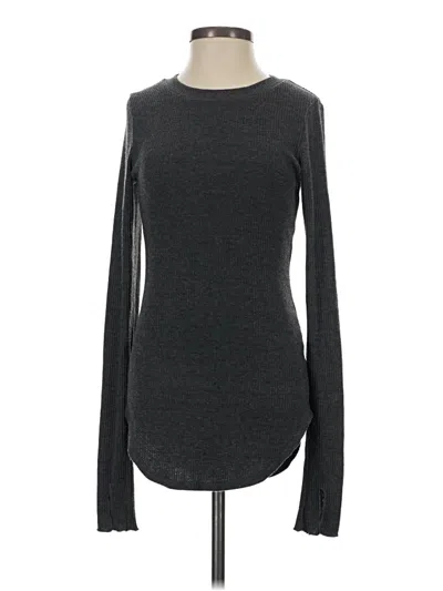 Pre-owned Lna Long Sleeve T-shirt In Gray