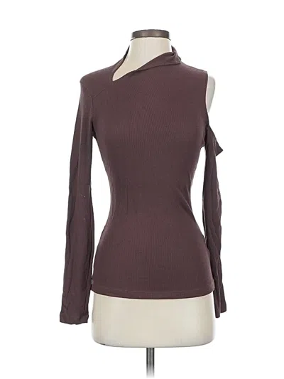 Pre-owned Lna Long Sleeve Turtleneck In Brown