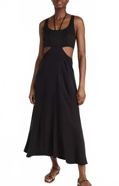 Lna Lorelei Dress In Pirate Black