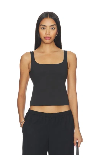 Lna Lynne Spandex Jersey Tank In Black