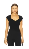 Lna Millie Cap Sleeve Sweater In Black