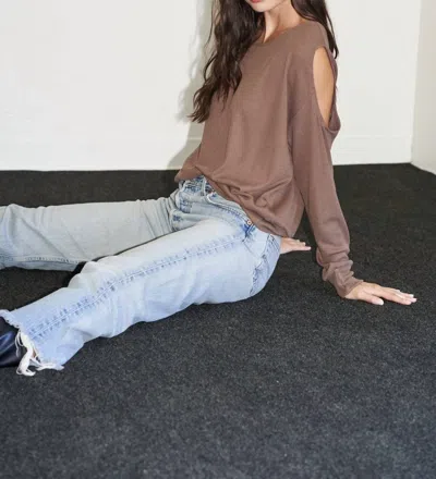 Lna Owen Thermal Top In Brown