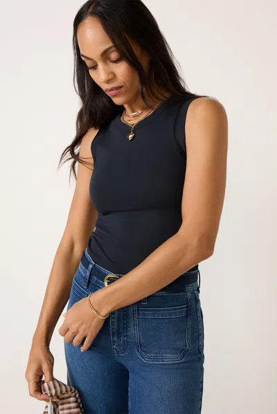 Lna Park Sleek Tank Top In Blue