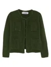 Lna Pocket Cardigan In Green