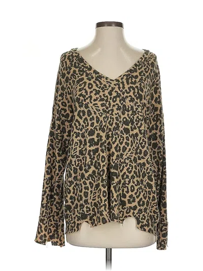 Pre-owned Lna Pullover Sweater In Brown