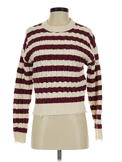 Pre-owned Lna Pullover Sweater In Burgundy