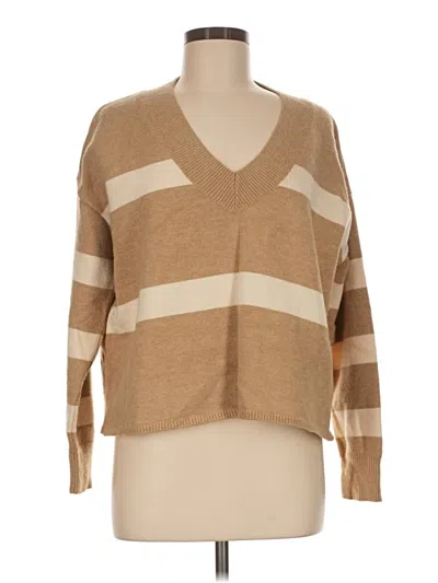 Pre-owned Lna Pullover Sweater In Tan