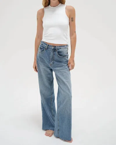 Lna Ribbed Double Layer Tank In White