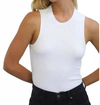 Lna Ribbed Double Layer Tank Top In White