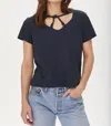 Lna Sadie Tee In Vintage Black In Black