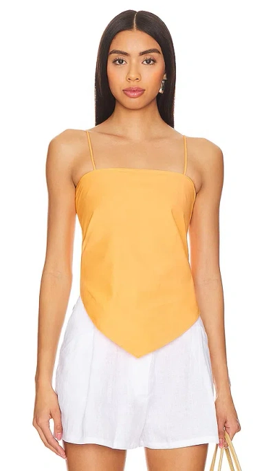 Lna Scarf Tank In Papaya