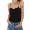 Lna Sculpt Camisoles Top In Black In Black