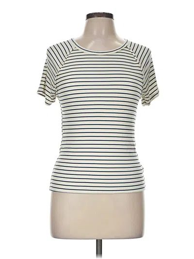 Pre-owned Lna Short Sleeve T-shirt In Ivory