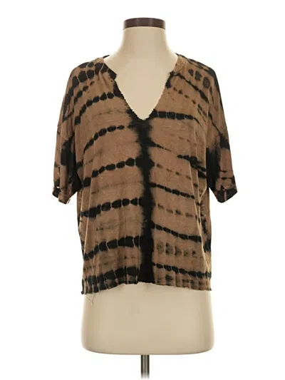 Pre-owned Lna Short Sleeve T-shirt In Tan
