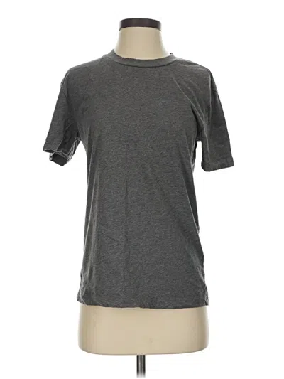 Pre-owned Lna Short Sleeve Turtleneck In Gray