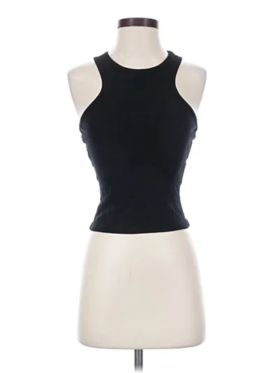 Pre-owned Lna Sleeveless Top Black Halter Neckline Tops