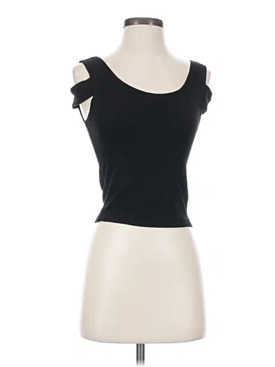 Pre-owned Lna Sleeveless Top Black One Shoulder Neckline Tops