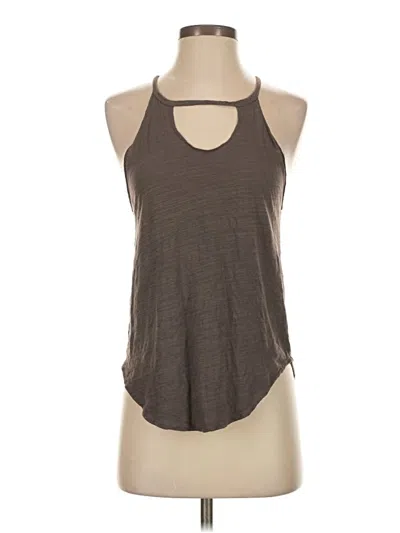 Pre-owned Lna Sleeveless Top Brown Halter Neckline Tops