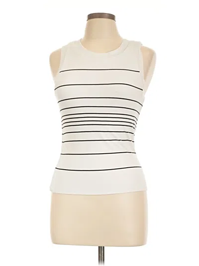 Pre-owned Lna Sleeveless T-shirt In Ivory