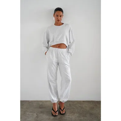 Lna Summer Terry Sweat In Neutral