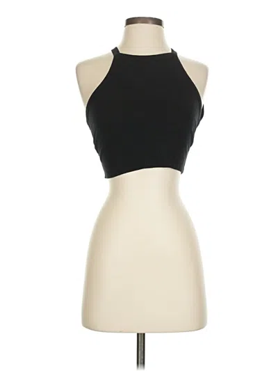 Pre-owned Lna Tank Top Black Halter Neckline Tops