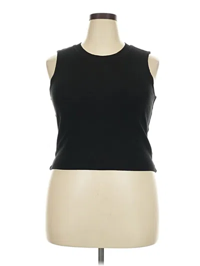 Pre-owned Lna Tank Top Black Halter Neckline Tops