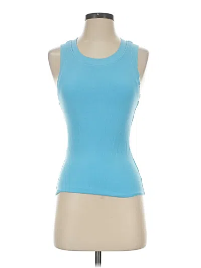 Pre-owned Lna Tank Top Blue Strapless Neckline Tops