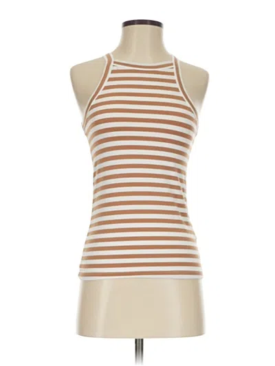 Pre-owned Lna Tank Top Brown Halter Neckline Tops