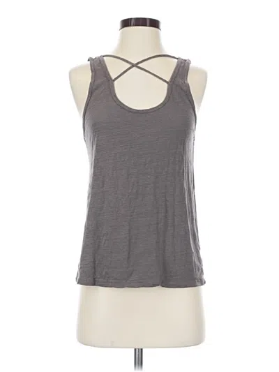 Pre-owned Lna Tank Top Gray Halter Neckline Tops