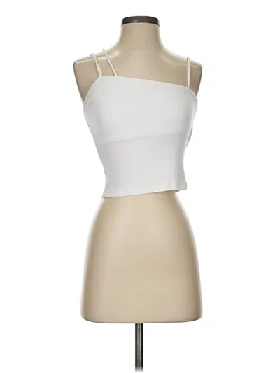 Pre-owned Lna Tank Top Ivory Strapless Neckline Tops