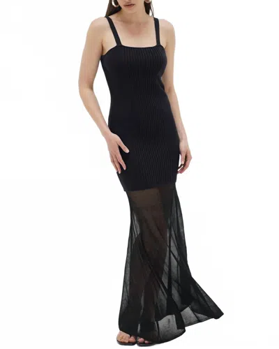 Lna Tonia Maxi Dress In Black