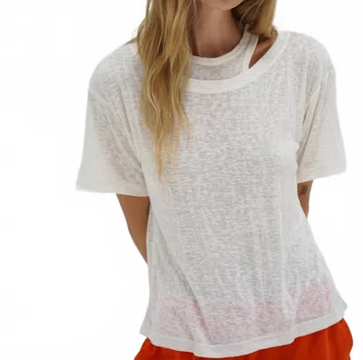 Lna Walker Tee In White