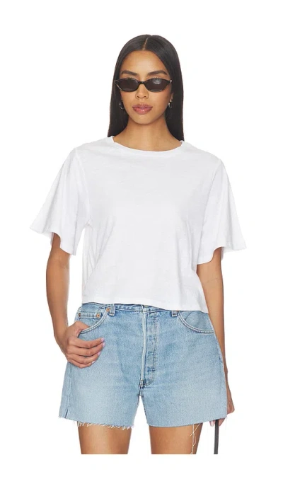 Lna Willa Slub Tee In White