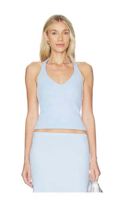 Lna X Revolve Tide Halter Top In Blue Mist