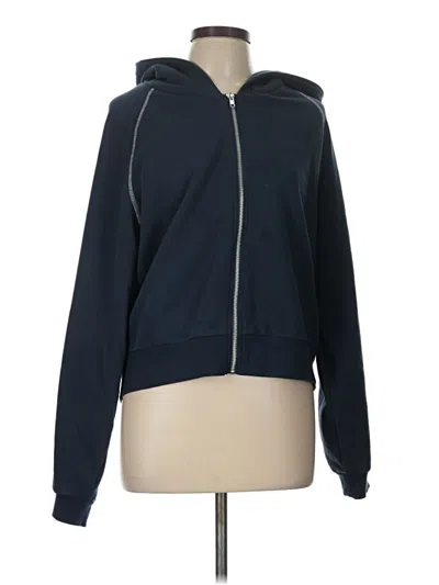 Pre-owned Lna Zip Up Hoodie In Blue