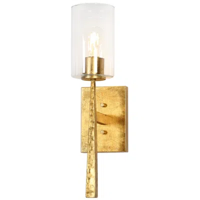 L.n.c. 18.5" High Gold Armed Wall Sconce