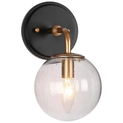 L.n.c. 1-light Black And Gold Bath Light