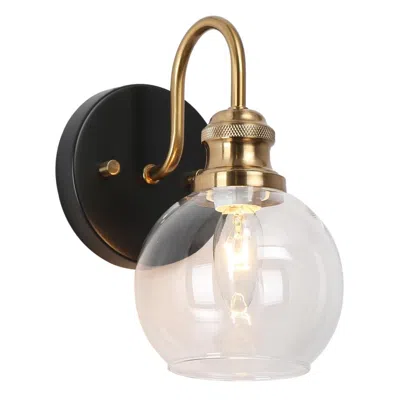 L.n.c. 1-light Brass Gold Bathroom  Wall Sconce In Multi