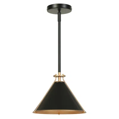 L.n.c. 1-light Gold And Matte Black Pendant Lamp