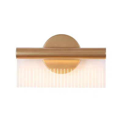 L.n.c. 1-light Gold Integrated Led Wall Sconce