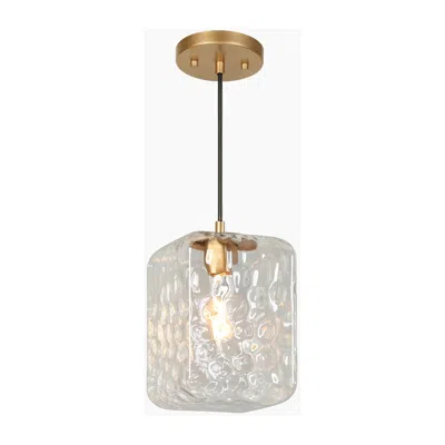 L.n.c. 1-light Gold Pendant Lamp With Glass