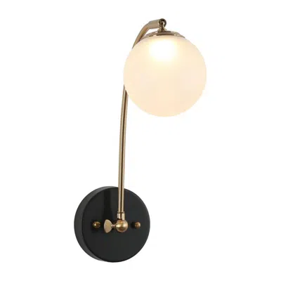 L.n.c. 1-light Matte Black And Brass Gold Integrated Led Wall Sconce